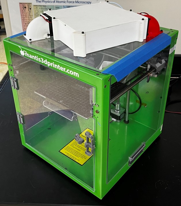 3D printer in the proposed climate-controlled box